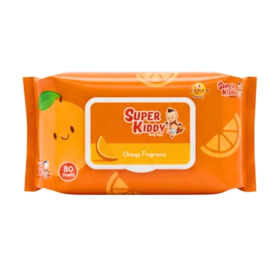 Super Kiddy Baby Wipe Orange Fragrance