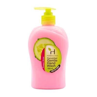 Herballines Cucumber Hand Wash (Pink)
