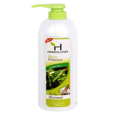 Herballines Body Shower Green Tea 1000ml