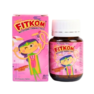 Fitkom Chewable Tablets Strawberry