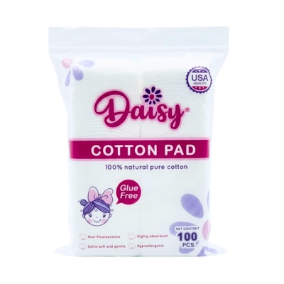 Daisy Cotton Square Pads 100pcs