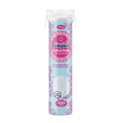 Compact Cotton Pads (100pcs)