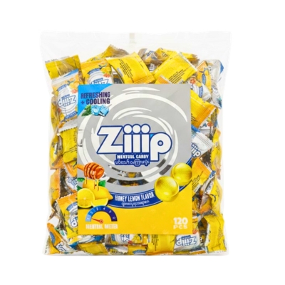Ziiip Menthol Candy Honey Lemon 120pcs