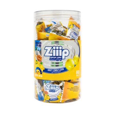 Ziiip Menthol Candy Honey Lemon 60pcs