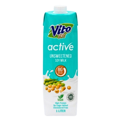 Vito Soy Soy Milk Active Unsweetened Sugar Free 1Liter