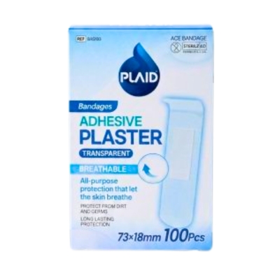 Plaid Breathable/Water Resistant Plaster