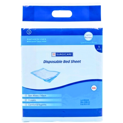 Disposable Bed Sheet 80cmx145cm 5Pieces
