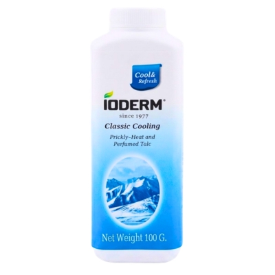 Ioderm Talc Powder Blue 100g