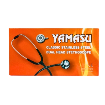 [TDN00009] Yamasu Classic Stainless Steel Kual Head Stethoscope