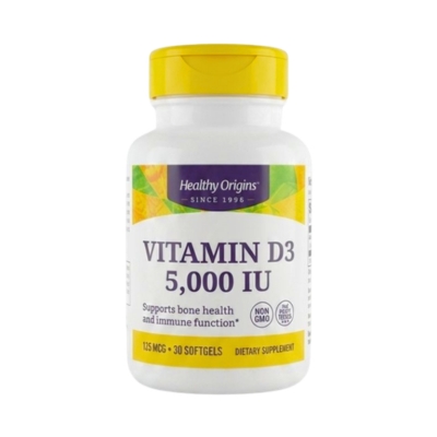 [11220127] Vitamin D3 5000IU (Healthy Origins)