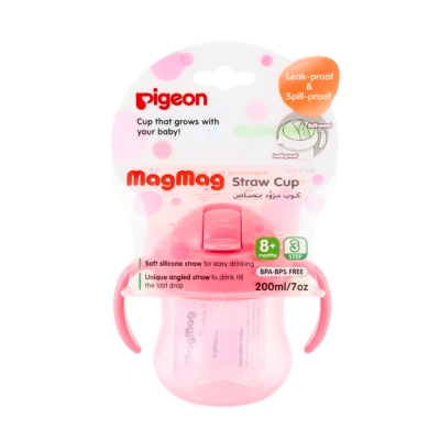 [OTP00074] Pigeon Mag Mag Straw Cup (Pink) 7346
