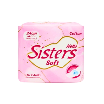 [12080076] Hello Sister 24cm-Cotton-Minty Cool