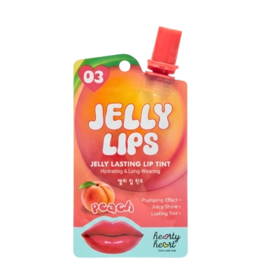 [12080067] Hearty Heart Jelly Lips Peach