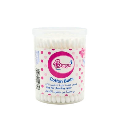 [1020114] Bonus Cotton Buds Round Box(100pcs)