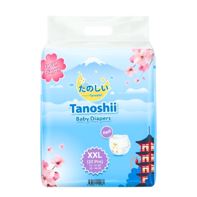 [12200029] Tanoshii Baby Diaper XXL32