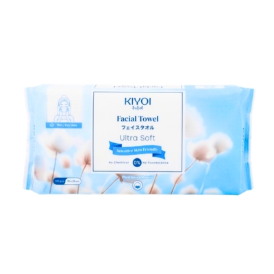 [01110052] Kiyoi Facial Towel 100Pcs (20x15cm)