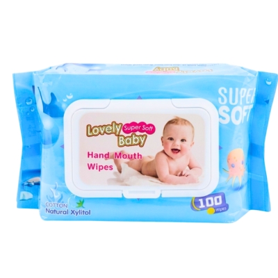 [OTL00106] Lovely Baby Hand Mouth Wipes 56Sheets