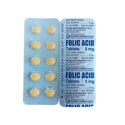 [11060139] Folic Acid 5mg (Geofman)