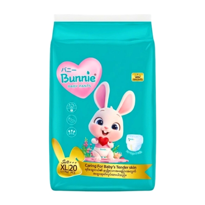 [01020024] Bunnie Baby Diaper XL20 12-17Kg