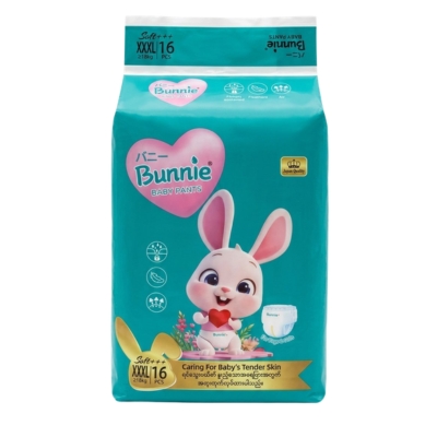 [01020026] Bunnie Baby Diaper 3XL18 >18Kg
