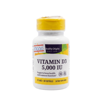 [11220162] Vitamin D3 5000IU (Healthy Origins) 30tablets